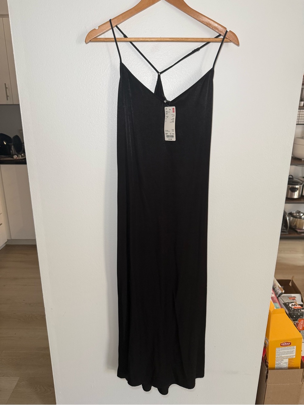 Uniqlo Black Strappy Slip Dress